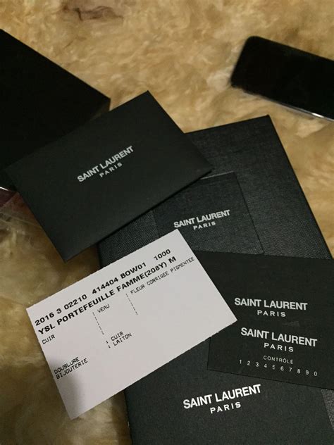 does ysl have authenticity card|ysl authenticity check code.